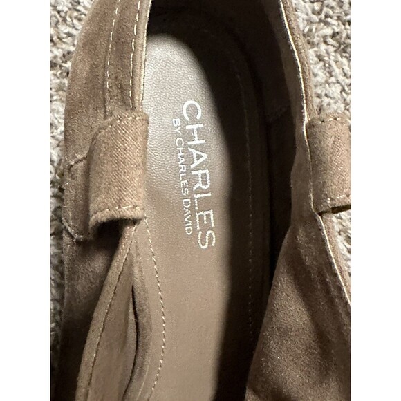 Women’s Fall Charles by Charles David Taupe Ozzy Western Heeled Bootie Size 10 - Picture 3 of 5